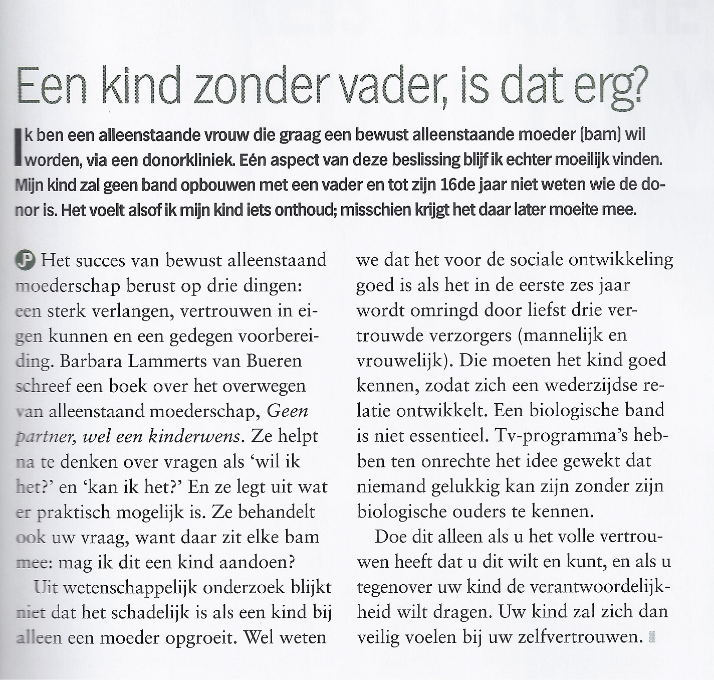 Jolet Plomp consult - kind zonder vader